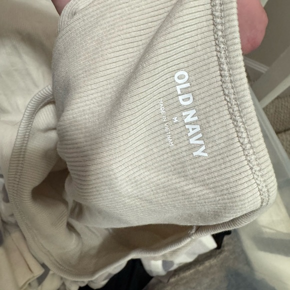 Old Navy Cream Ribbed Top - Picture 2 of 2